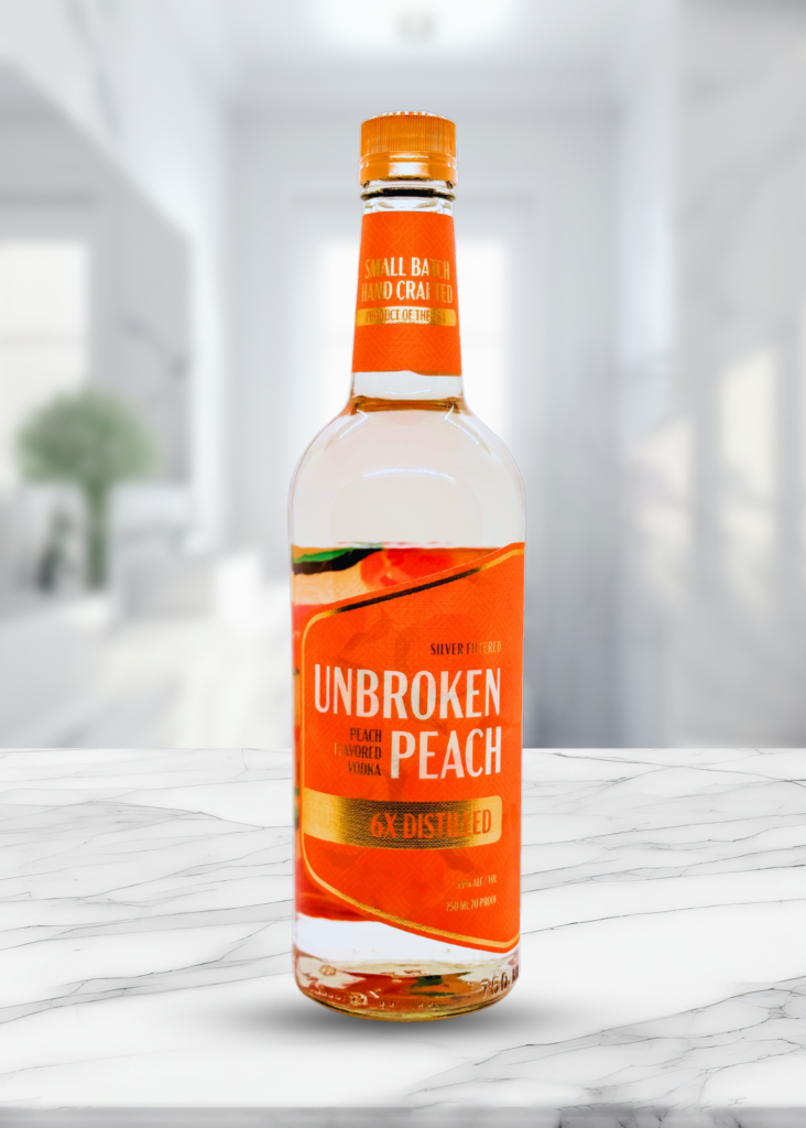 Unbroken Peach Vodka Smoother 6x Distilled Real Fruit